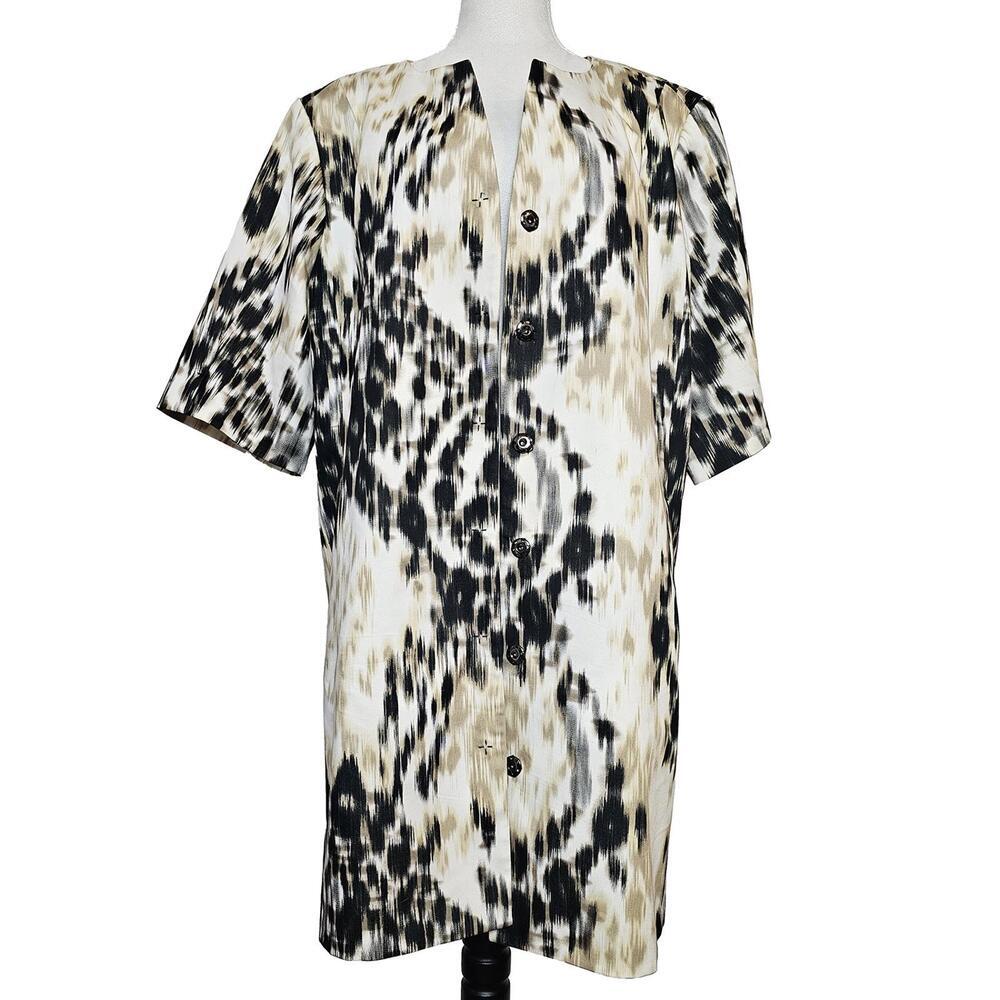 Tahari Women's Short Sleeve Long Blazer Jacket Size 18